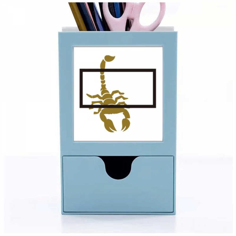 Insect Storage Desk Scorpion Natural Insect Box Desk Supplies Organizer Pen Holder Card ...
