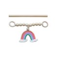 thumbnail image 1 of 1pc Curtain Tiebacks,handmade Hand Woven Rainbow Tassels Beads Ropes,for Window Draperie Ornament, 1 of 5