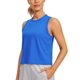 thumbnail image 1 of Remera CRZ YOGA Crop de Algodón Pima Cuello Alto Azul Talle S, 1 of 6