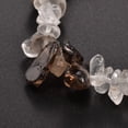 thumbnail image 2 of 30 pc Chips Gemstone Beaded Stretch Bracelets Smoky Quartz 50mm, 2 of 3