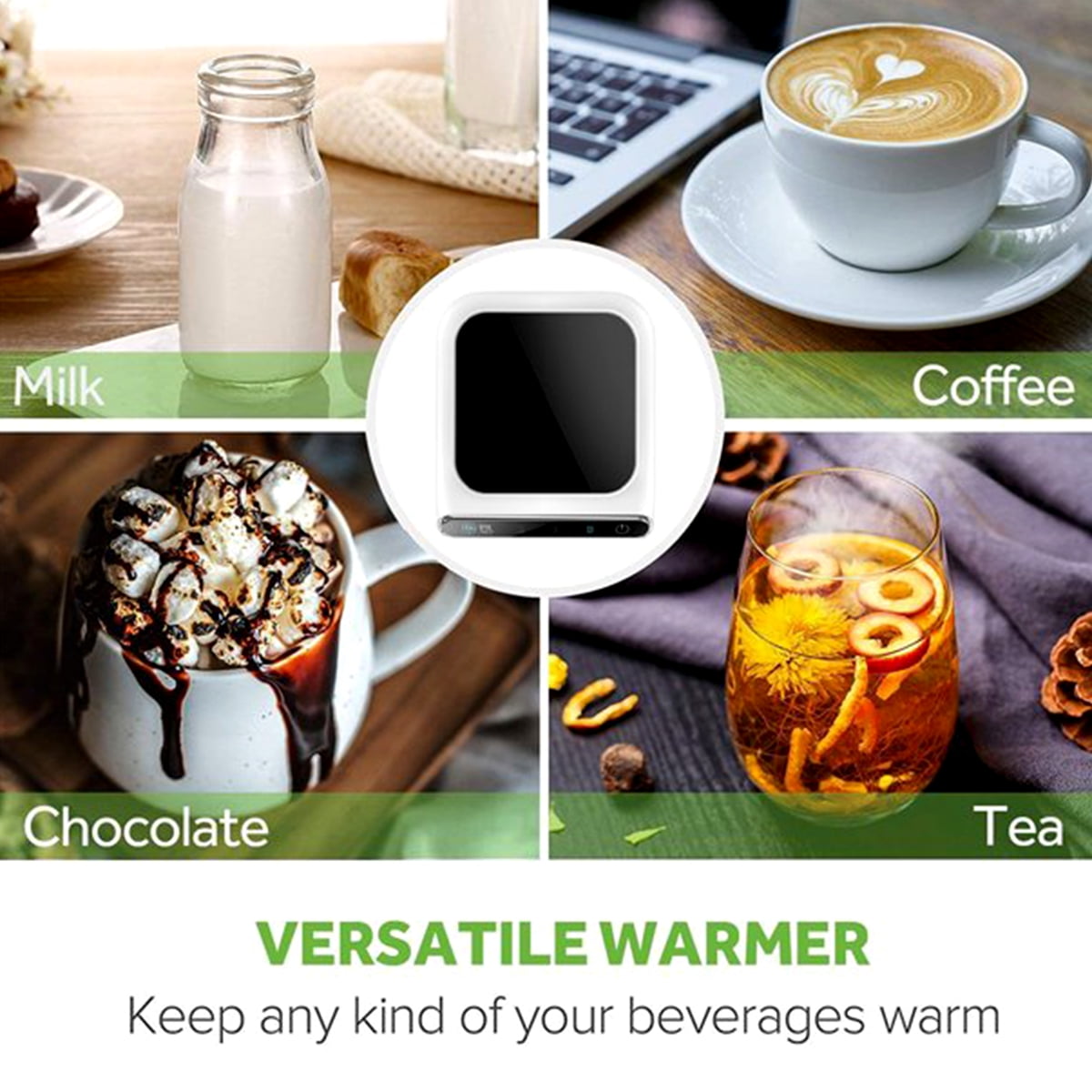 HOWAY Coffee Warmer & Mug Set, Coffee Mug Warmer for Desk Auto Shut Of –  PROARTS AND MORE