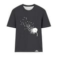 thumbnail image 3 of COM1950s Shorts pour Femmes, Hauts pour Femmes, T-Shirt Décontracté à Manches Courtes et Col Rond Imprimé pour Femmes, Hauts à Manches Courtes pour Femmes, Hauts à Manches 3/4 pour Femmes, 3 of 3