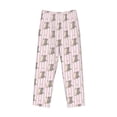 thumbnail image 6 of Uemuo Heart Cat Pattern Men's Wide Leg Palazzo Lounge Pants with Pockets Light Weight Loose Comfy Casual Pajama Pants-Medium, 6 of 9