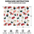 thumbnail image 2 of Sushi (71) Curtains-blackout Curtains Bedroom Decor Living Room Darkening Grommet Window Drapes 2 Panels Set 42"x 63", 2 of 2