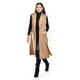 thumbnail image 1 of Chaleco largo con cinto Roman Fashion /Juvenil, 3018 (Cafe) cafe M, 1 of 5