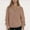 *Rose Gold, variant on ClodeEU Womens Oversized Sweatshirt,Casual Half Zip Pullover, Long Sleeve Drop Shoulder Top Khaki,Womens Plus L