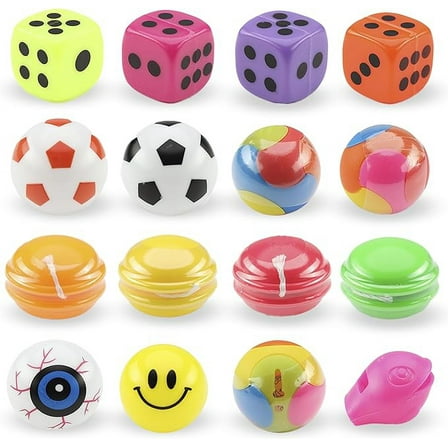 Bulk Toys - 50 Pcs Mini Toys - Up to 1.36 Inch Party Favors for Kids - Bulk Prizes for Kids - Birthday Favors Tiny Kid Gifts - Pinata Stuffers Goody Bag Stuffers Easter Egg Fillers