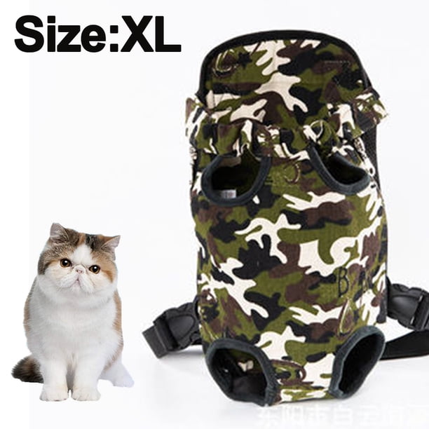 Mochila transportadora para perros con patas al frente, ideal para perros pequeños, medianos y grandes. Apta para aerolíneas. Bolsa de viaje para gatos con manos libres para caminatas,