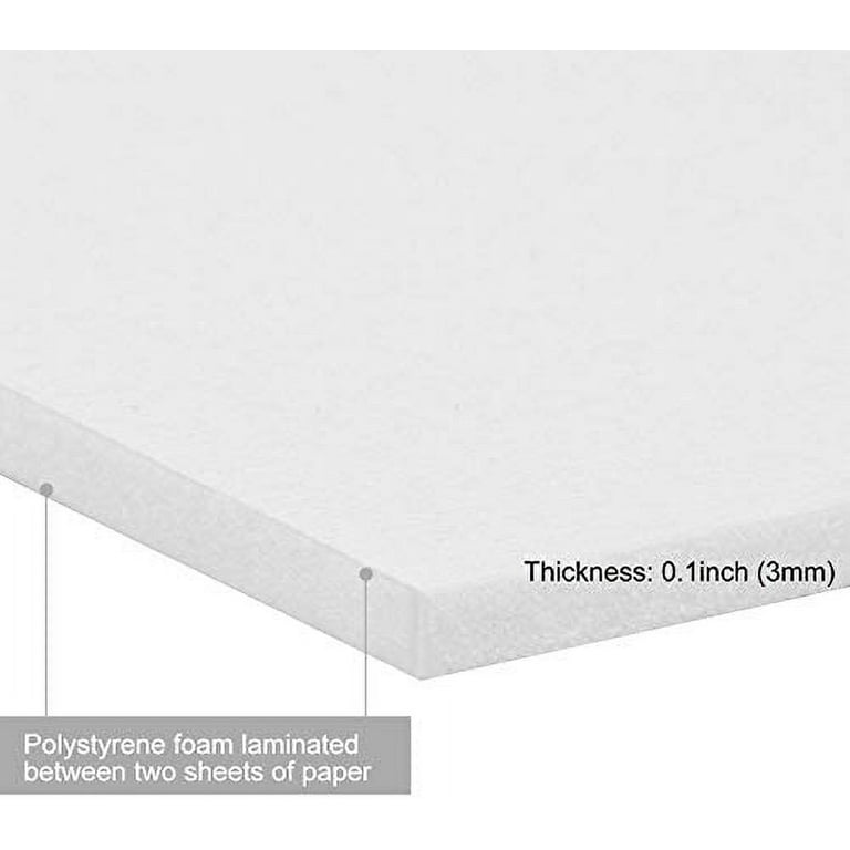Foam Boards FOME-COR® SINGLESTEP®, Sheet, Wht Face / Wht Foam, FOME-COR®,  Carton of 25 sheets, (0.187 in x 24 in x 36 in)