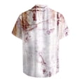 thumbnail image 5 of Wyzesi Chemise Habillée Blanche Homme Extensible Printemps Simple Décontractée Col à Revers Imprimé Complet Plage Manches Courtes Vacances Extérieur Chemise Habillée Blanche pour Homme Manches Longues, 5 of 5