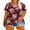 Floral Red, variant on Plus Size Tops For Women Floral Print T-Shirts Short Sleeve Tees Wine Red Basic V-Neck Pullover Tunics Casual Loose Fit Blouses 5XL 26W 28W