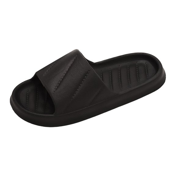 ibiyuan Women Slippers for Home Archies Slides Womens Non Open Toe Flat Sandals Soft Shower Shoes for Men for Bathroom Indoor Outdoor Beach