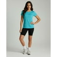 thumbnail image 3 of Real Essentials 5 Pack: Women's Short Sleeve Mesh Insert T-Shirts Athletic Tops Gym Workout Yoga Tennis Activewear (Plus), 3 of 5