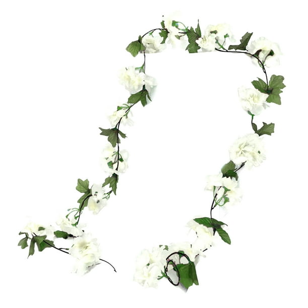 Flores artificiales de vid Flores artificiales Guirnaldas de flores de vid para colgar en bodas, fiestas, jardines, decoración de paredes Flores de seda Jardín de bodas