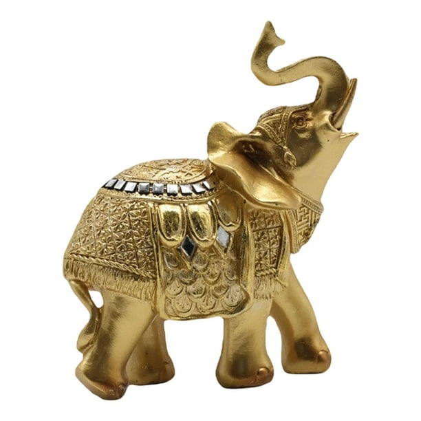 Estatua de elefante, escultura animal, figura decorativa, adorno de escritorio. Estilo B