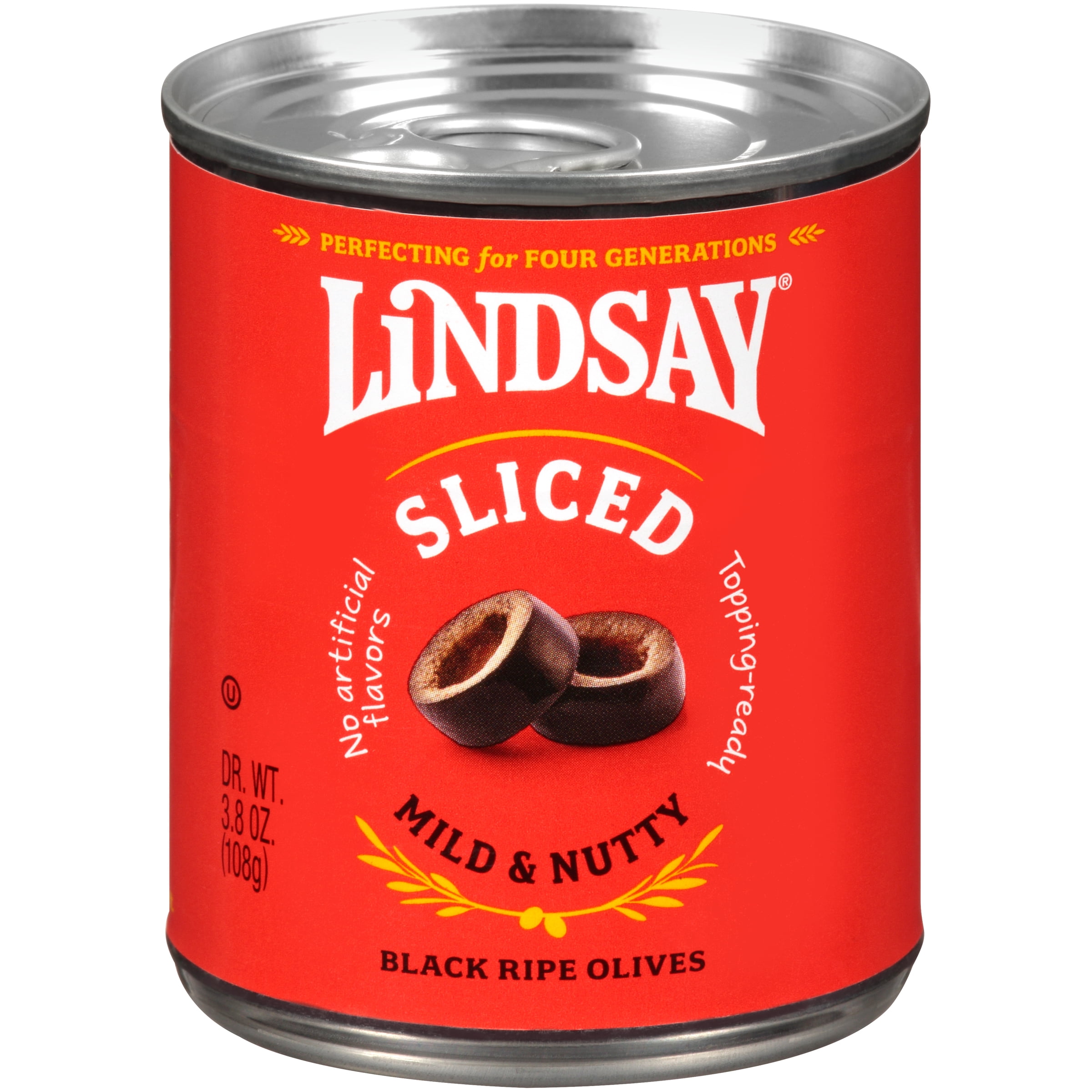 (2 pack) Lindsay Black Ripe Sliced Olives, 3.8 oz