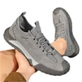 thumbnail image 3 of HTHLVMD Hollow Mesh Hiking Sneakers, Unisex Barefoot Shoes Lightweight Walking Running Sneakers Casual Hiking Tennis Zero Drop Footwear Minimalist Sports Athletics, Gray 9.5, 3 of 6