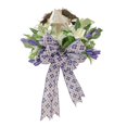 thumbnail image 1 of Corona de Pascua con cruz para colgar en la puerta, corona decorativa rústica que añade un toque festivo. 45cm, 1 of 9