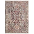 thumbnail image 2 of SAFAVIEH Valencia Autumn Distressed Oriental Polyester Area Rug, Ivory/Red, 5'1" x 7'6", 2 of 7
