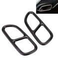 thumbnail image 3 of Tail Throat Trim, Tail Exhaust Pipe Trim Simple Installation Glossy Black Durable 2pcs  Replacement for  CLA SLK R172 SL R231 for Car, 3 of 8