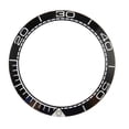 thumbnail image 1 of Inserto de bisel de reloj profesional Accesorio de repuesto de reparación de anillo de bisel de reloj de cerámica de 38 mm para relojero Base negra Línea punteada de dígitos blancos, 1 of 14