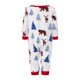 thumbnail image 3 of Pijamas navideños a juego para toda la familia: camiseta de manga larga con estampado de oso y pantalón a cuadros., 3 of 10