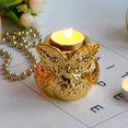 thumbnail image 2 of Portavelas de cerámica portavelas de cerámica búho en forma de té luz tealight candelero adorno b Magideal Portavelas de cerámica, 2 of 7
