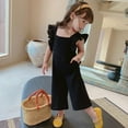 thumbnail image 2 of Hot Sale Summer Girls Cute Jumpsuit Baby Kids Open Back Sleeveless Clothes Wide Leg Pants Children Overalls,2-7Years, 2 of 6