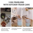 thumbnail image 4 of Cubo de basura colgante para cocina con almacenamiento de bolsas de basura, cubo de basura grande plegable y simple para humanos, cubo de basura plegable para dormitorio, baño, oficina,, 4 of 7