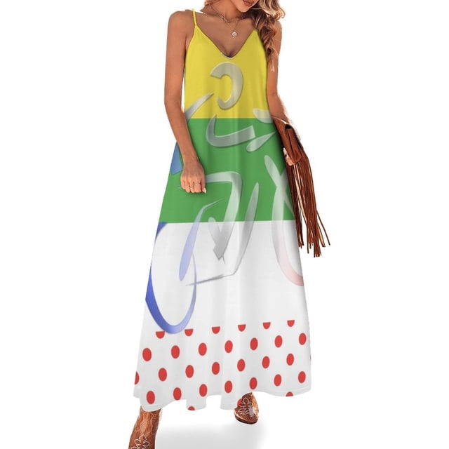 Vestido sin mangas Le Tour, atuendo de festival para mujer, ropa de mujer, vestidos de verano para mujer 2024, vestidos con mangas largas