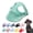 Cloud Green, variant on Outdoor Sun Protection Hat for Dogs, Canvas Dog Hat with Ear Holes and Adjustable Neck Strap