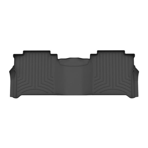 WeatherTech FloorLiner HP Custom Fit Floor Mats compatible with Nissan Titan, Titan XD - 2nd Row, Black