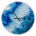 thumbnail image 1 of Designart 'Geode Slice Macro ' Modern wall clock, 1 of 4
