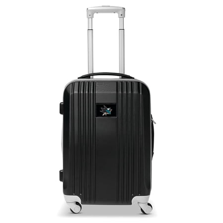 Mojo Outdoors NHL San Jose Sharks 21 in. Hardcase Carry-on Two-Toned Spinner Mojo Outdoors NHL San Jose Sharks 21 in. Hardcase Carry-on Two-Toned Spinner