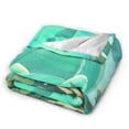 thumbnail image 3 of Bulbasaur Blanket, Soft Flannel Throw Cozy Flannel Blankets Travel Throw Blanket Super Soft Lightweight Bedding Lap Chair Sofa for Adults Kids Teens 80"X60", 3 of 9