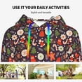 thumbnail image 4 of Lsque Winter Holiday Christmas Pattern Casual Women's Hoodie,Hooded Sweatshirt with Kangaroo Pocket,Pullover Hoodie with Eye-catching Drawstrings-XX-Large, 4 of 7