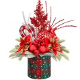 thumbnail image 1 of Árbol de Navidad KPX artificial para mesa, tamaño pequeño, con adornos, 1 of 6