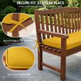 thumbnail image 6 of Snubbull 3 Pack Loveseat Cushion Set, 36" x 18" x 3" Waterproof Outdoor Chair Replacement Cushions for 4-Seater Wicker Rattan Patio Furniture, Yellow, 6 of 9