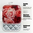 thumbnail image 3 of 4 Pack Pot Holders,Kitchen Essential, Potholder Set,Array Of Roses In Soft And Bold Hues, 3 of 6