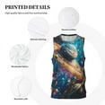 thumbnail image 3 of Xecao Colorful Planet Universe print basketball shirt for both men and women, a unisex basketball jersey perfect for theme parties-Small, 3 of 6