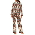 thumbnail image 4 of FOR U DESIGNS Aztec Tribal Womens Nightwear Sets Button Front 2 Piece Pajama Tops for Women Soft Comfy Button Size 4XL Long Sleeve Button Up Pajamas for Women Jogger, 4 of 7