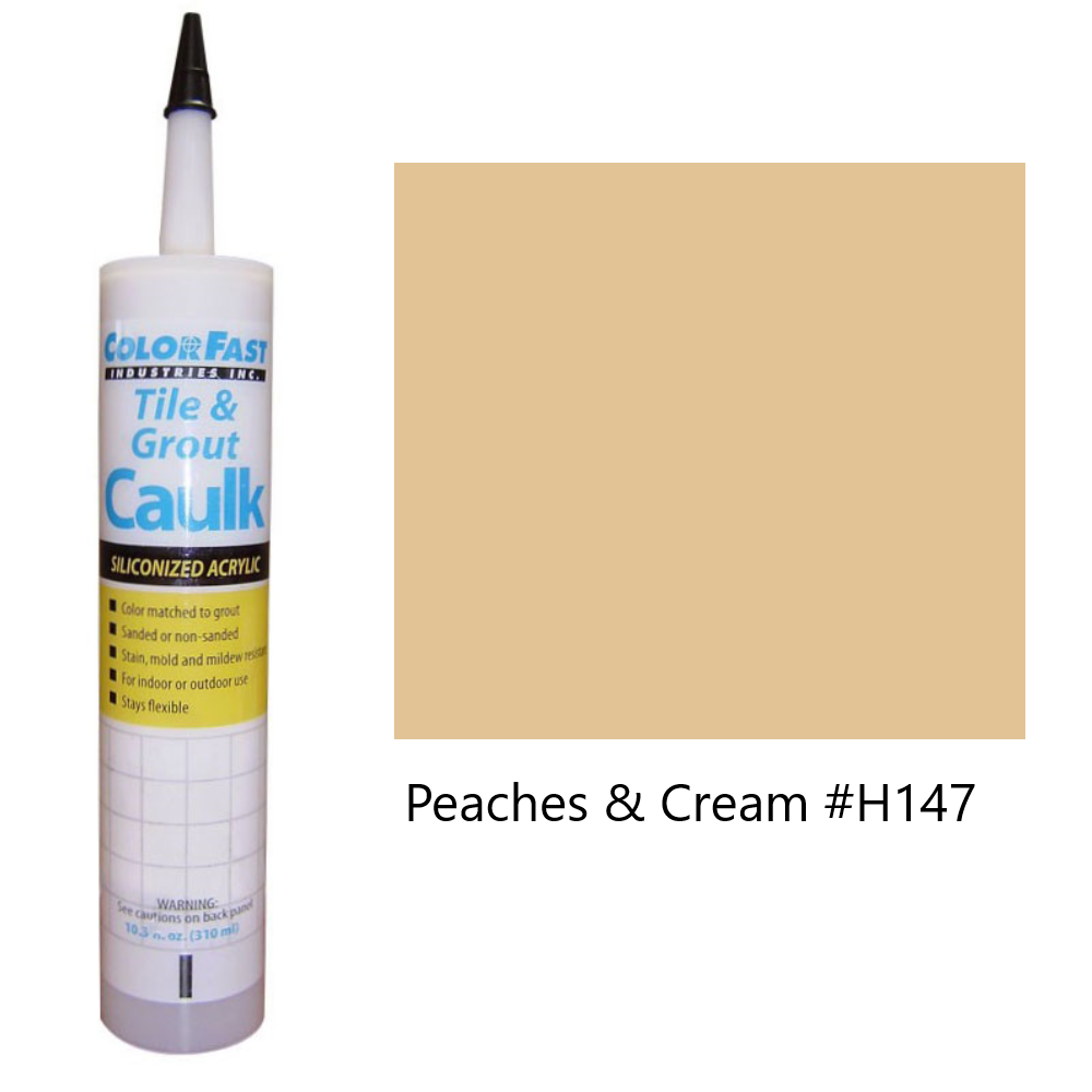 ColorFast Latex Colored Caulk Hydroment Color Line Peaches and Cream