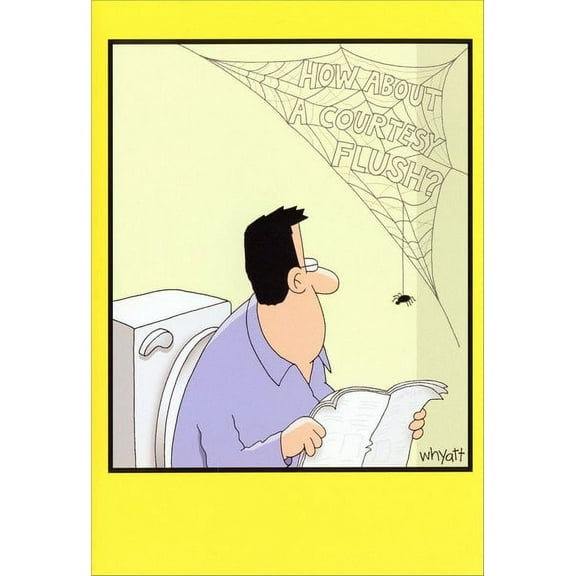 Nobleworks Spider Web Funny / Humorous Tim Whyatt Birthday Card