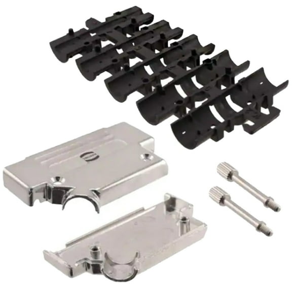 09670370333 Connector 37 Position Two Piece Backshell - 45° -