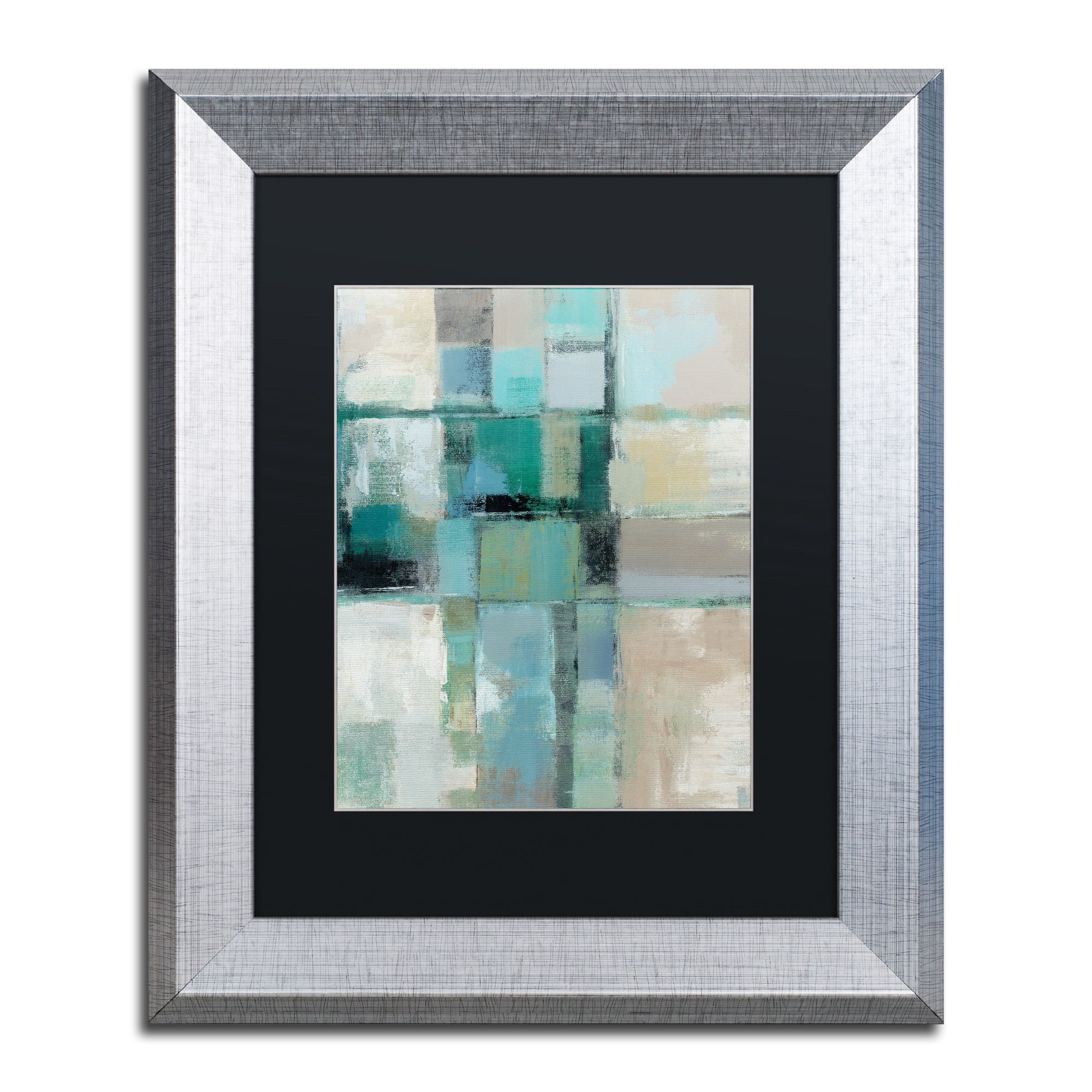 Trademark Fine Art "Island Hues Crop II" Canvas Art by Silvia Vassileva Black Matte, Silver Frame