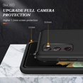 thumbnail image 7 of Case for Samsung Galaxy S20 FE 5G,Dual Layer Hard Military Phone Case with 360 Degree Ring Stand Silicone Bumper Shockproof Protective Case (Camera Protection) Magnetic Car Holder Cover-Black, 7 of 7