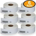 thumbnail image 1 of 6 Rolls Dymo 1738595 Compatible 3/4" x 2-1/2" Barcode/File Labels, 1 of 5