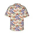 thumbnail image 3 of Daiia Snake Hawaiian Shirt for Men Gentle Cotton Regular Short Sleeve Casual-3X-Large, 3 of 9