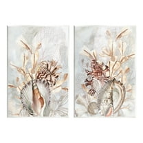 Stupell Industries Grey & Beige Sea Life Animals & Insects Painting Unframed Art Print Wall Art, 13 x 19