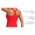 thumbnail image 4 of Musculosa CRZ YOGA sin costuras acanalada con espalda en Y roja XXS, 4 of 6